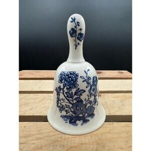 Vintage Mason’s Manchu Blue & White Porcelain Bell - Made in England